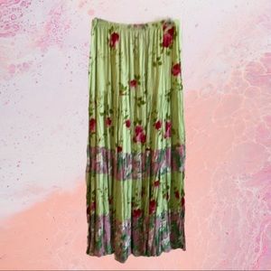 My Boyfriend’s Back Floral Broomstick Skirt Size L